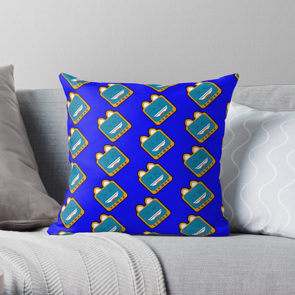 Television Kitty LOL4 Throw Pillow