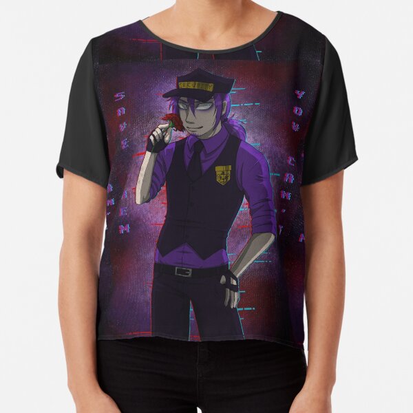 Purple Guy Chiffon Top
