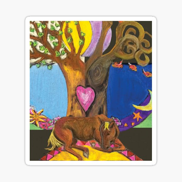 Meditation Horse Sticker