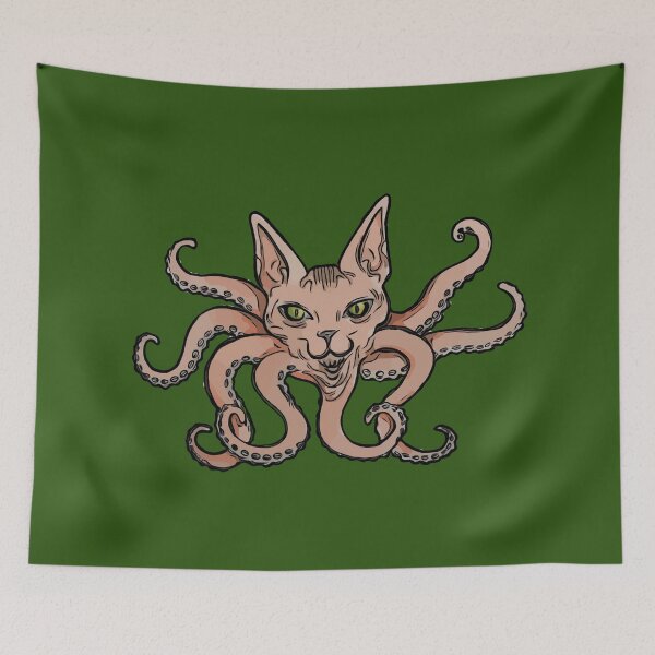 Item preview, "Octopussy" - Sphynx Cat designed and sold by Strange Familiar Art & Design.