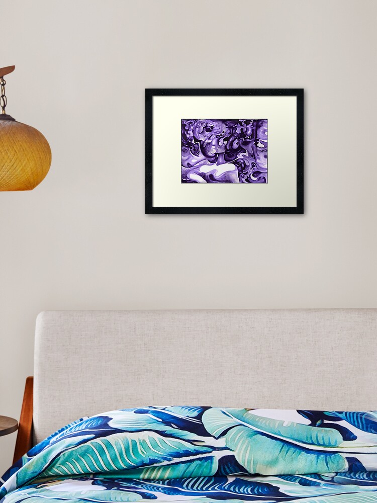 Framed Art Print, Asleep designed and sold by Davol White