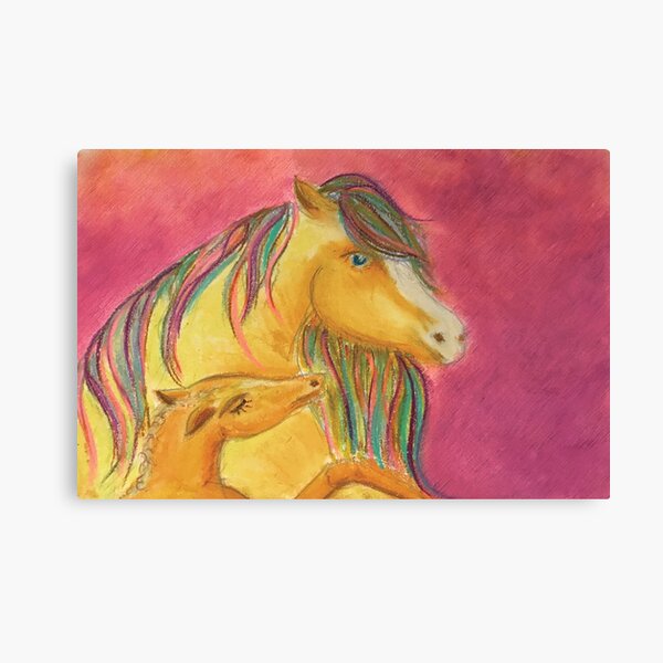 Motherhood horse Canvas Print