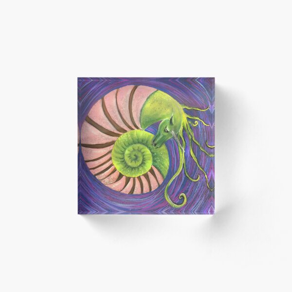 Morphic Entaglement Horse Acrylic Block