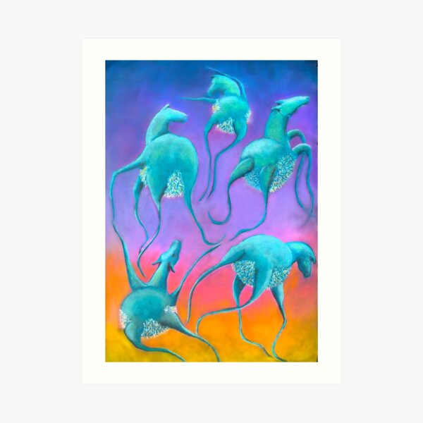 Rain Prayer Horse Art Print