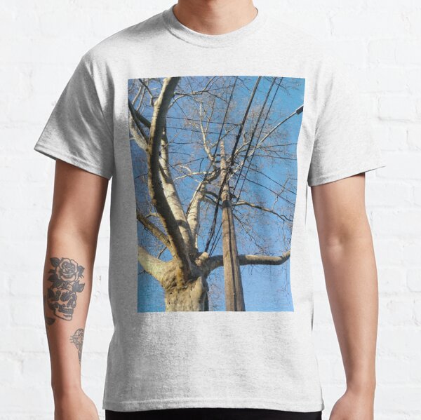 #tree #wood #nature #landscape environment outdoors season trunk weather sky leaf Classic T-Shirt