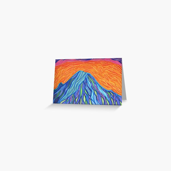 Twilight Mountain Greeting Card