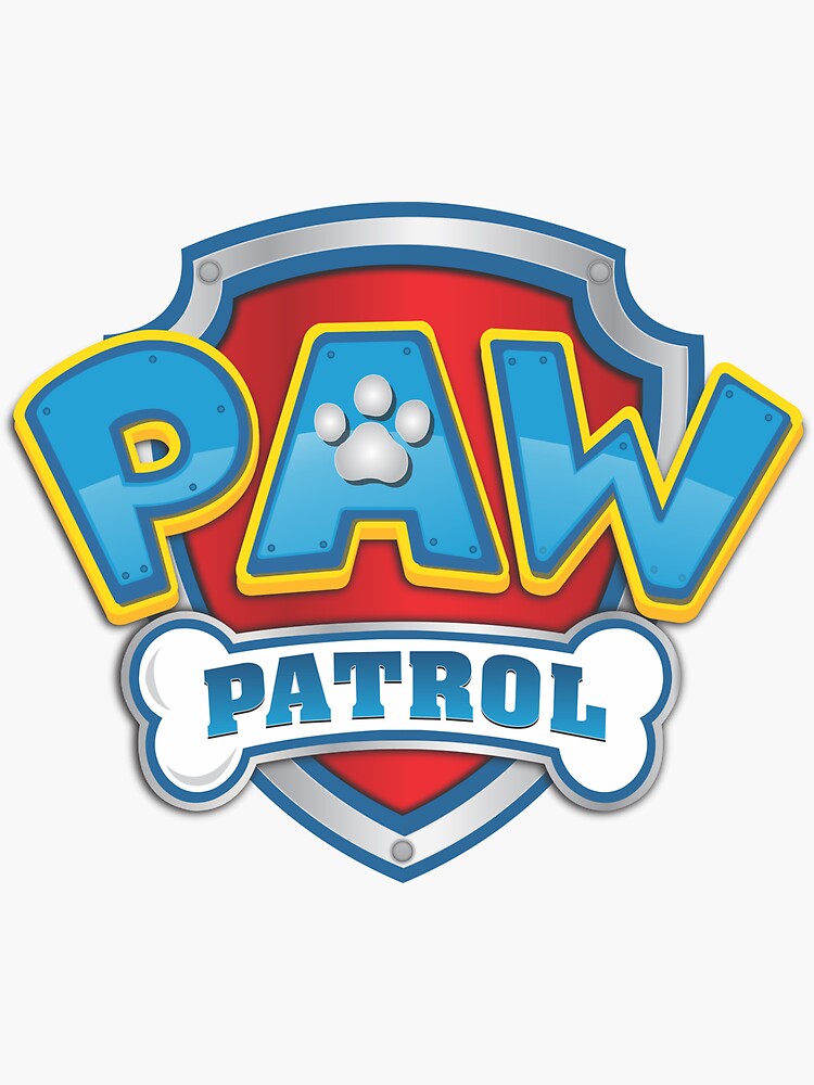 "paw patrol logo" Sticker by lorbire | Redbubble