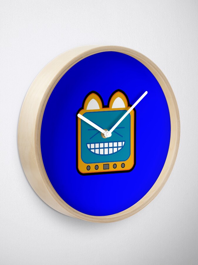 Alternate view of Television Kitty LOL 2 Clock