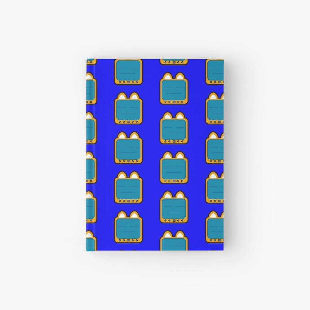 Television Kitty Lame Face Hardcover Journal