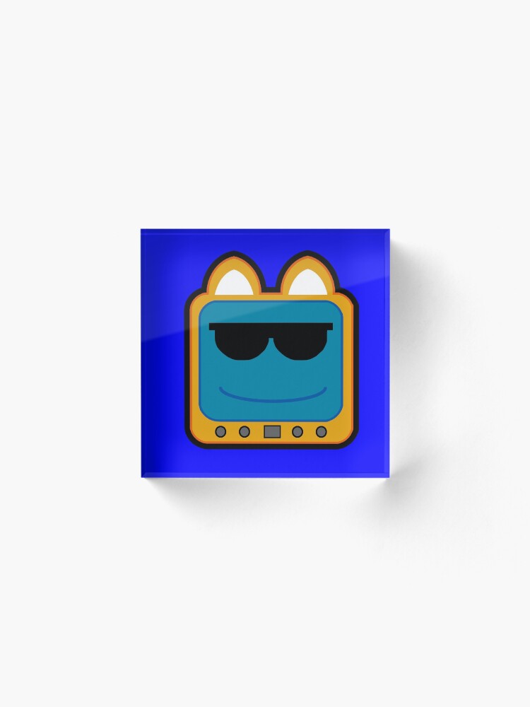 Alternate view of Television Kitty Cool Glasses 1 Acrylic Block