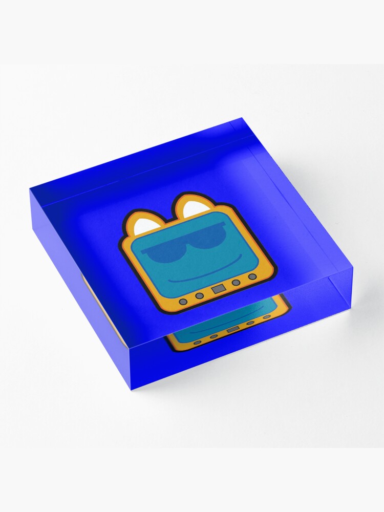Alternate view of Television Kitty Cool Glasses 2 Acrylic Block