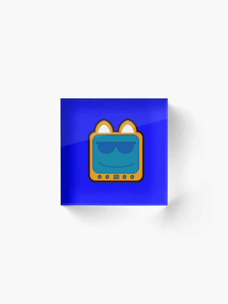 Alternate view of Television Kitty Cool Glasses 2 Acrylic Block