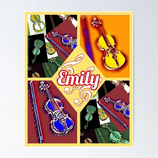 Item preview, Emily loves violin  designed and sold by Attiva.