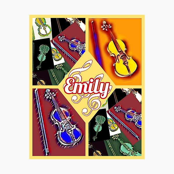 Item preview, Emily loves violin  designed and sold by Attiva.