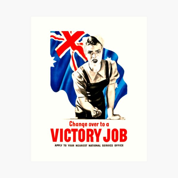 Item preview, Australia War Propaganda Poster - Australian designed and sold by threeampersands.