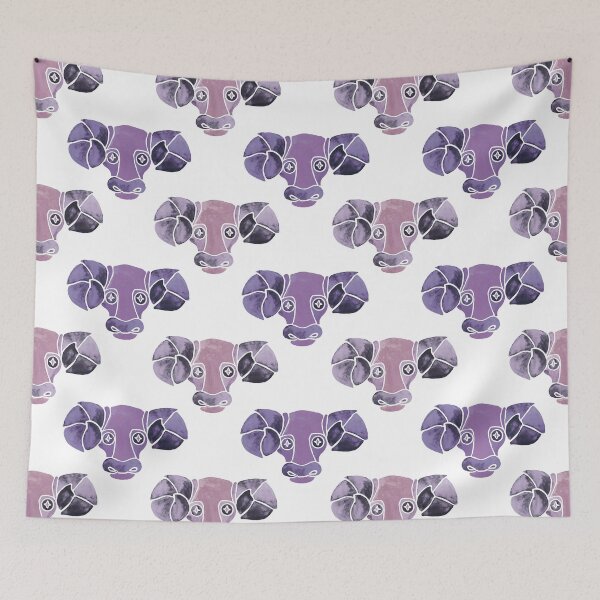 Item preview, Purple Aries watercolor artwork designed and sold by nacaca.