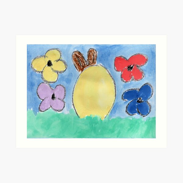 Frohe Ostern Kunstdruck