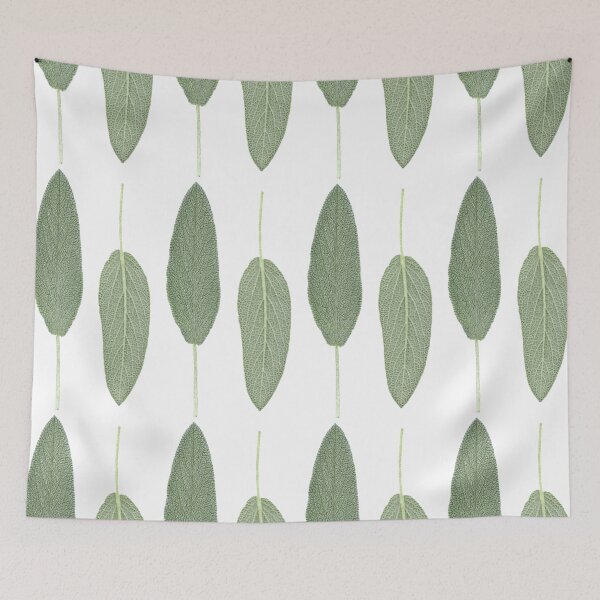 Item preview, Green Sage leaves pattern designed and sold by Miss-Belle.