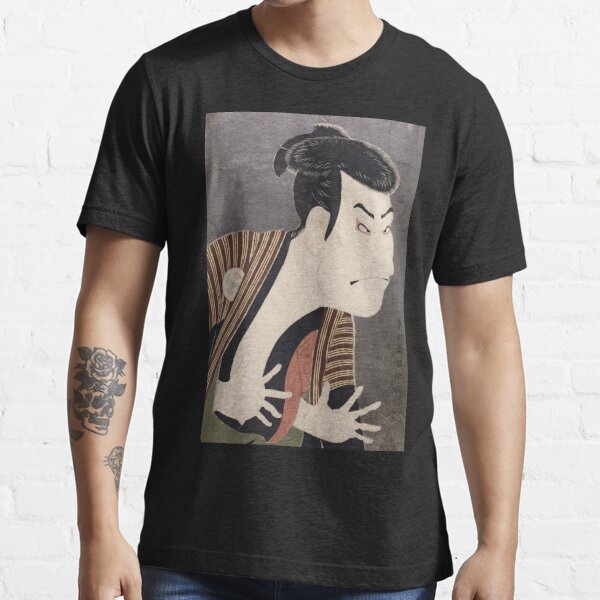 Japanese Ukiyo-e T Shirt Woodblock Art Actor Otani Oniji as 