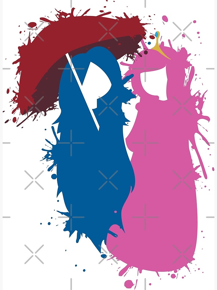 Discover Adventure Time - PB and Marcy - Bubbline Love Premium Matte Vertical Poster