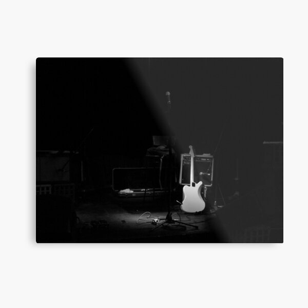 Lone Guitar Metal Print