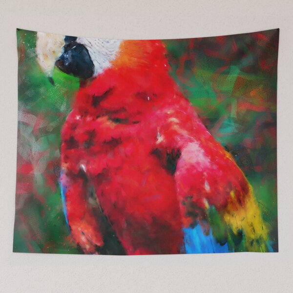 Aperçu de l'œuvre Perroquet coloré créée et vendue par AM FineArtPrints.