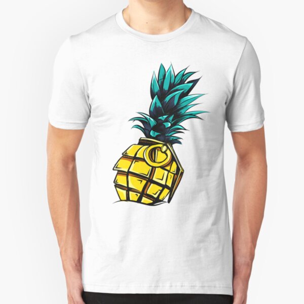 Pineapple Grenade - Party Rave Summer design Slim Fit T-Shirt