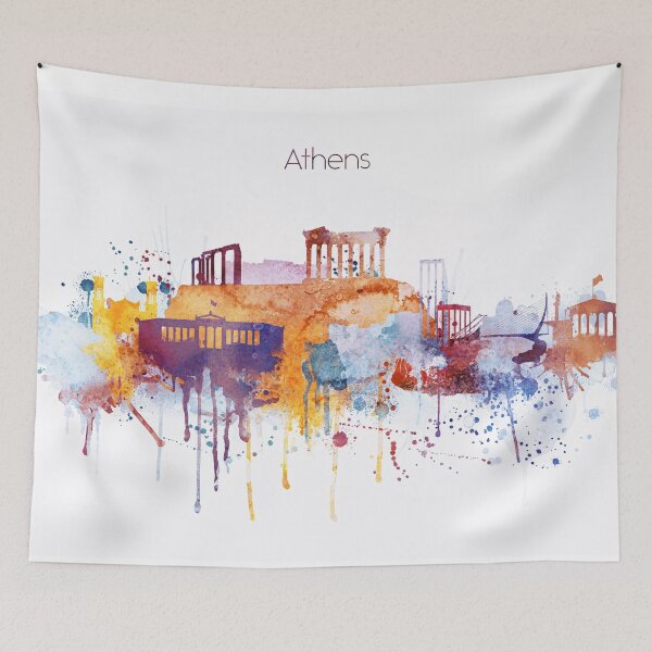 Item preview, Athens City Skyline designed and sold by DimDom.