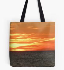 Crimson Sunset Ablaze Tote Bag
