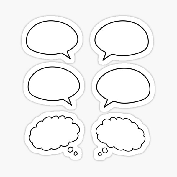 Sticker Speech Bubbles - CHILL (Left)