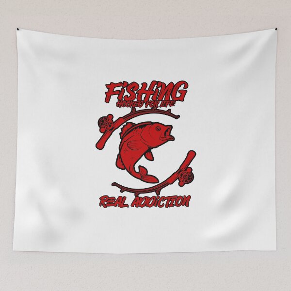Item preview, Fishing - Real addiction | Angler T-Shirt designed and sold by Rokahr-overland.