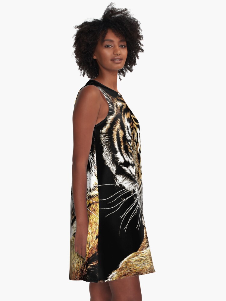 Alternate view of Tiger A-Line Dress