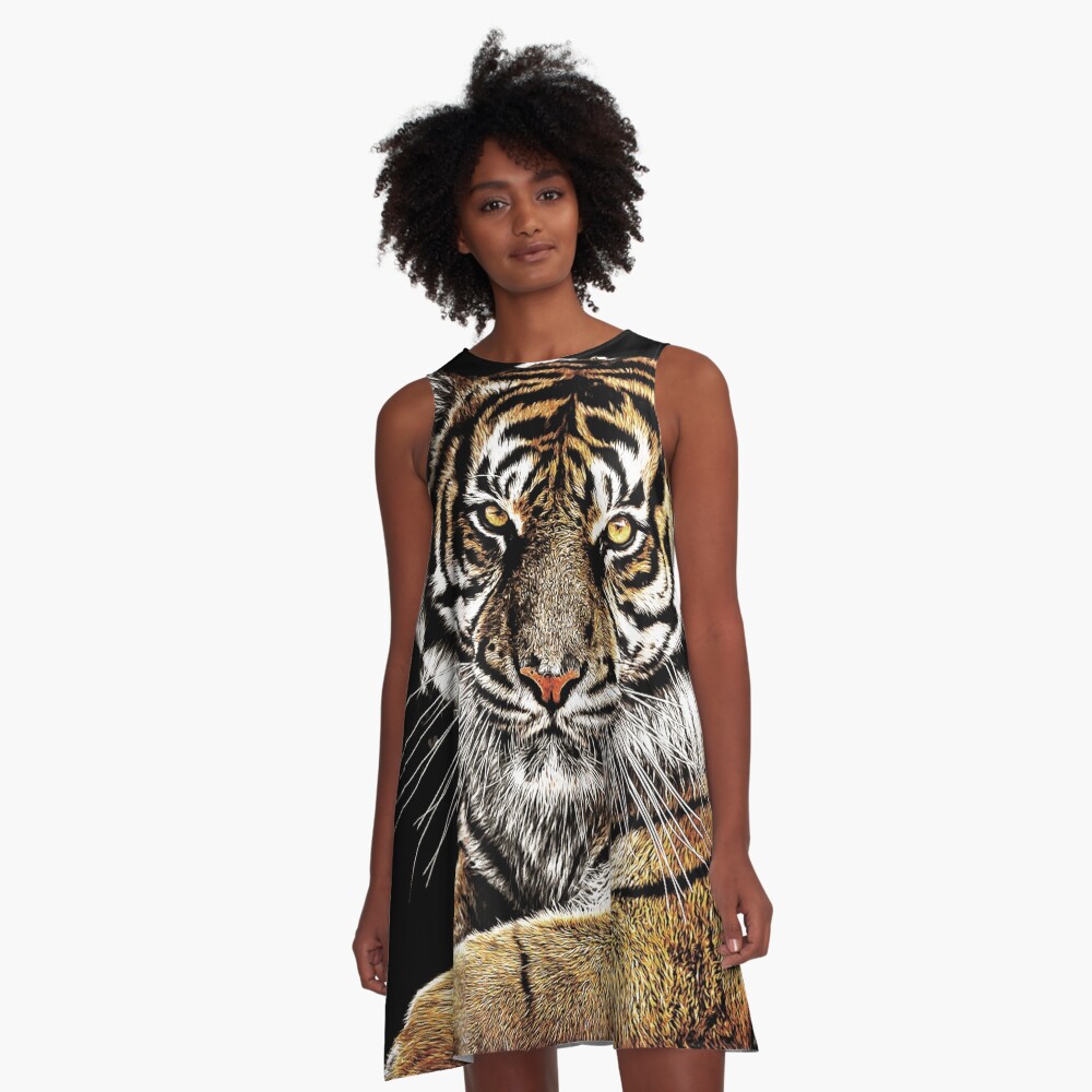 Tiger A-Line Dress