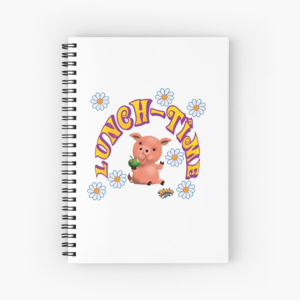 Lunch Time with piggy Spiral Notebook