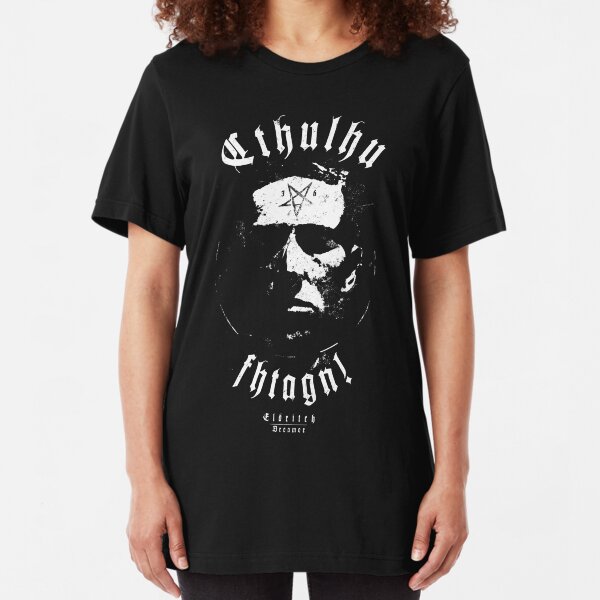 Cthulhu Fhtagn - Eldritch Dreamer - Lovecraftian mythos wear Slim Fit T-Shirt