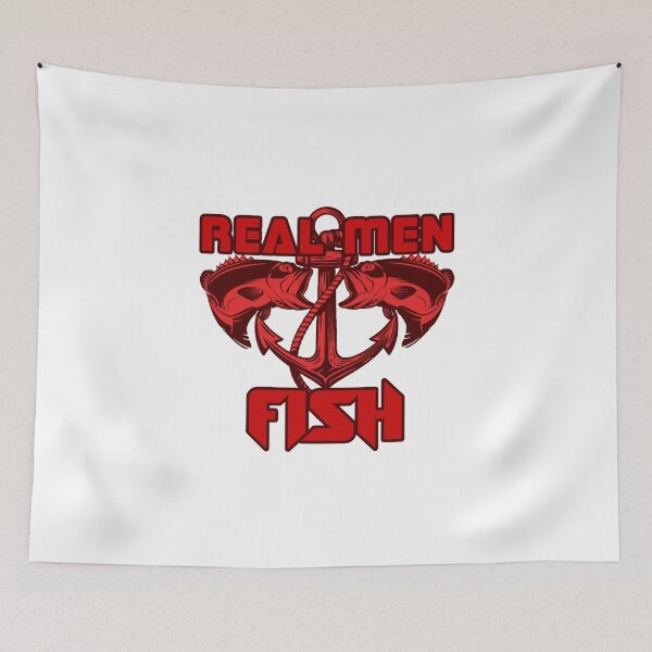 Item preview, Real men fish | Angler T-Shirt designed and sold by Rokahr-overland.