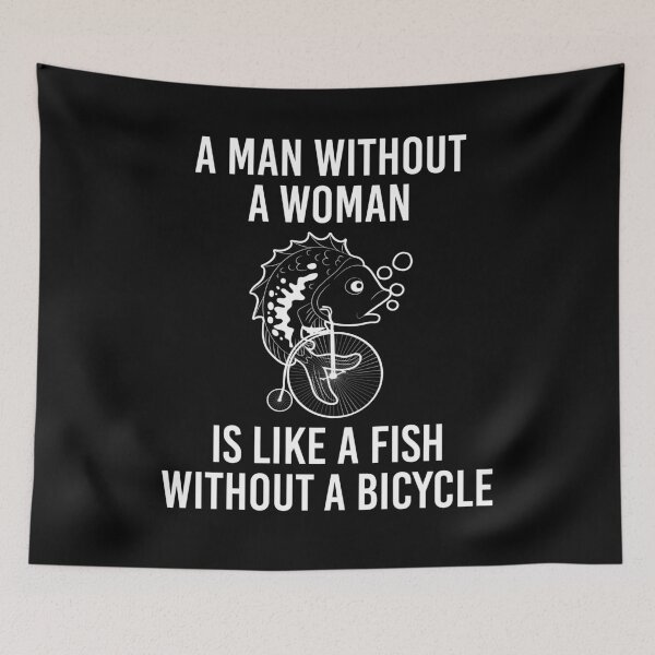Item preview, Man without Woman Fish Without Bicycle designed and sold by BornDesign.