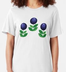 Blackcurrant - beautiful scandinavian pattern Slim Fit T-Shirt