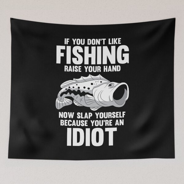 Item preview, Fishing Idiot Funny Angler T Shirt designed and sold by BornDesign.