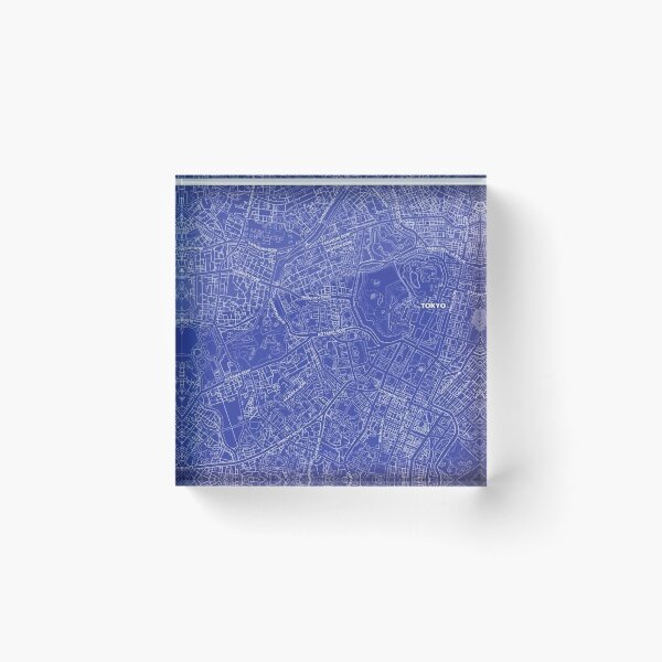 Item preview, Blueprint Map of Tokyo designed and sold by Henrik Gulliksen Schüller.