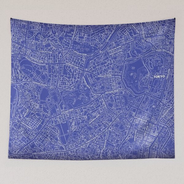 Item preview, Blueprint Map of Tokyo designed and sold by Henrik Gulliksen Schüller.