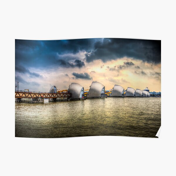 Thames Barrier London Poster