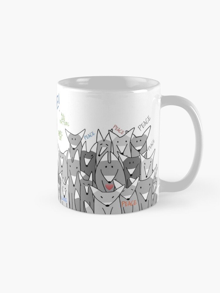 Alternate view of Happy Birthday! Peace! Mug