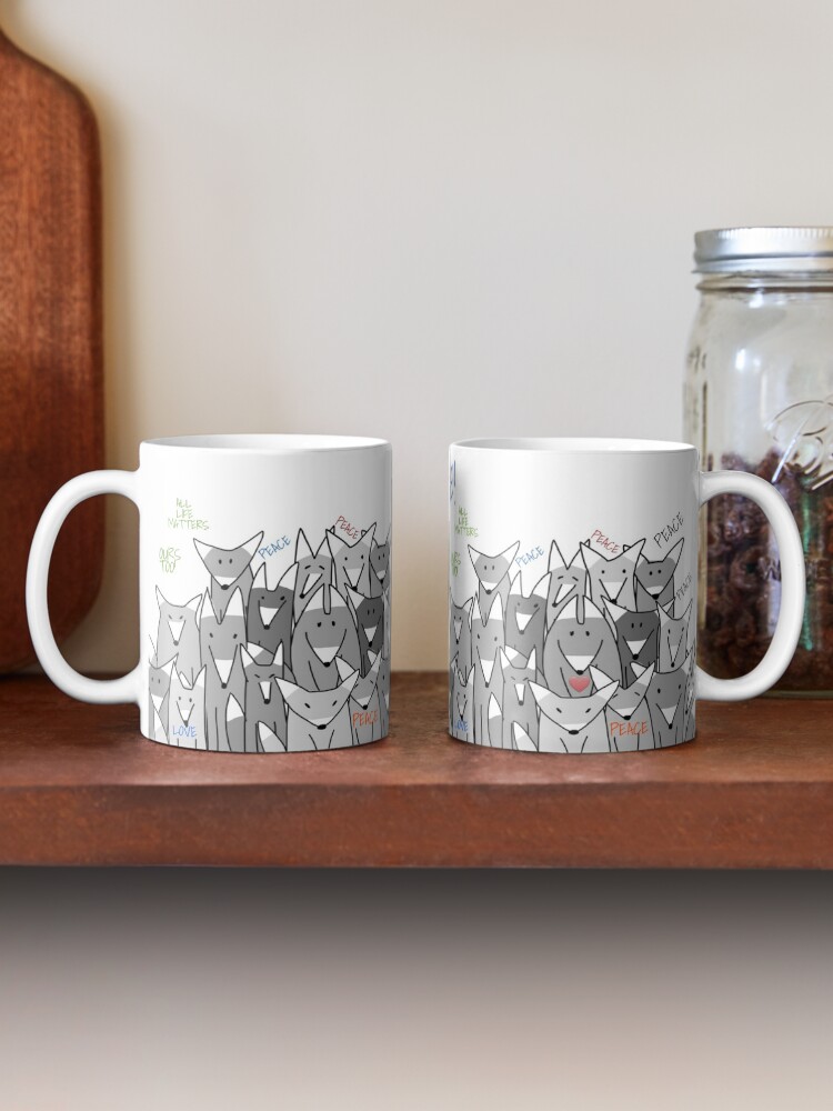 Alternate view of Happy Birthday! Peace! Mug