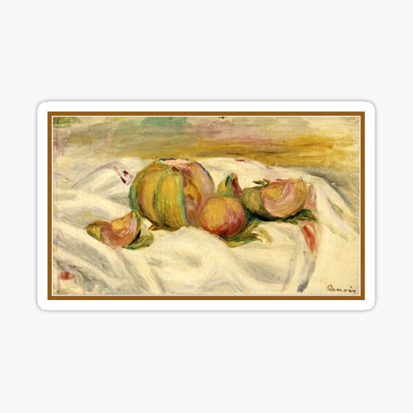 Renoir - Still Life with Melon Sticker