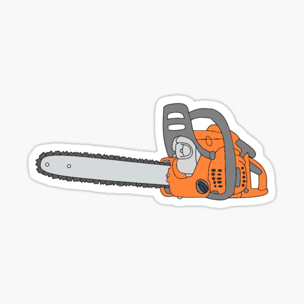 Chainsaw Chainsaw Design Sticker
