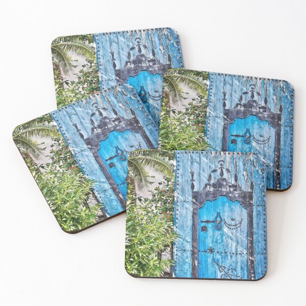 Item preview, Oriental garden with blue door designed and sold by Delphimages Art.