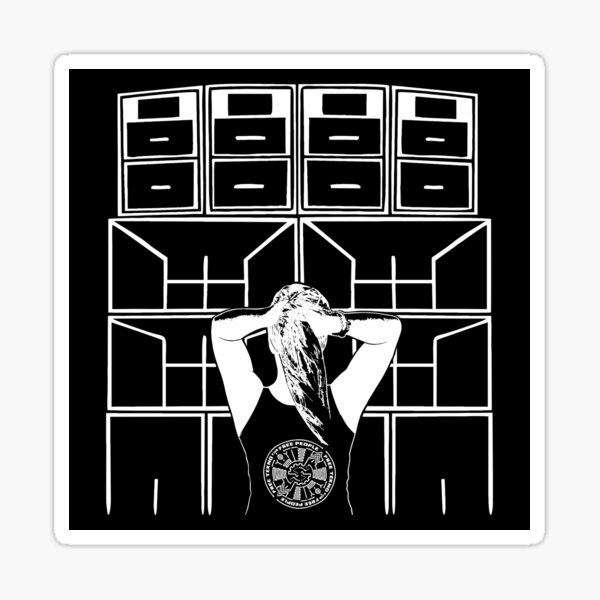 Aperçu de l'œuvre 23FA060 - Tekno 23 soundsystem girl créée et vendue par tekno23.