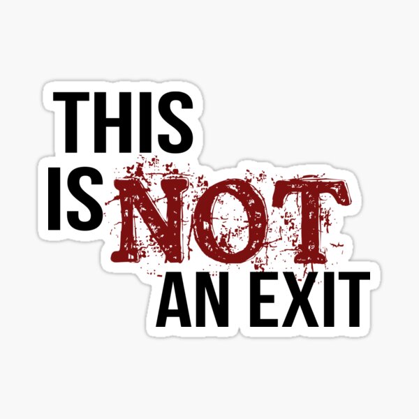 This is not an exit, roblox doors  Poster by doorzz