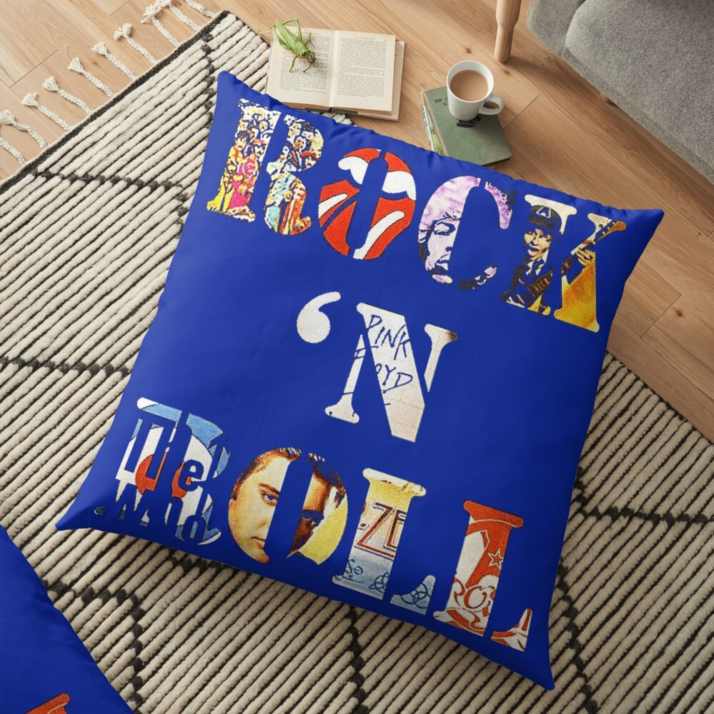 Rock & Roll Floor Pillow